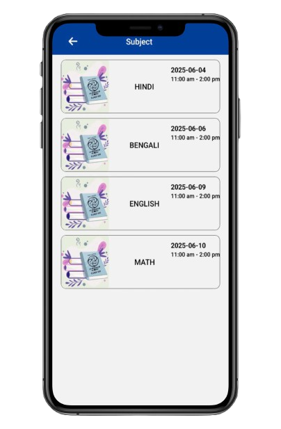 Exam Schedule